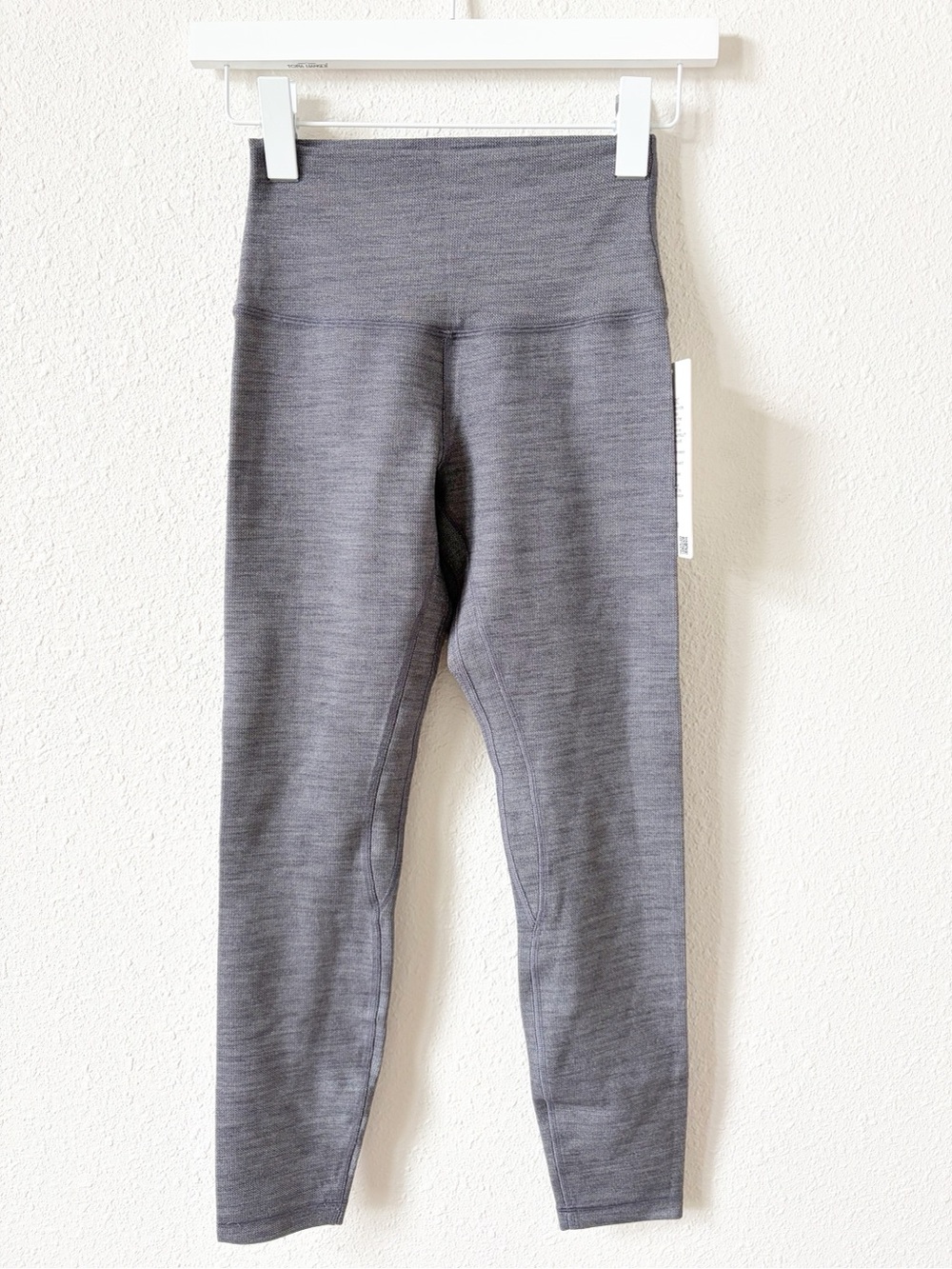 Lululemon Align HR Pant 25” Gray Jacquard Size 4 Athleisure Activewear Neutral
